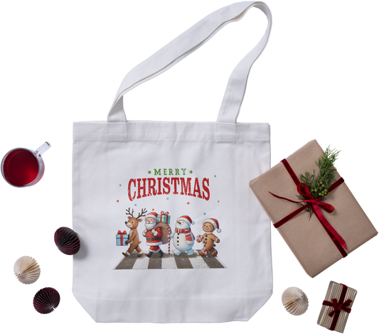 Christmas Crossing Tote Bag